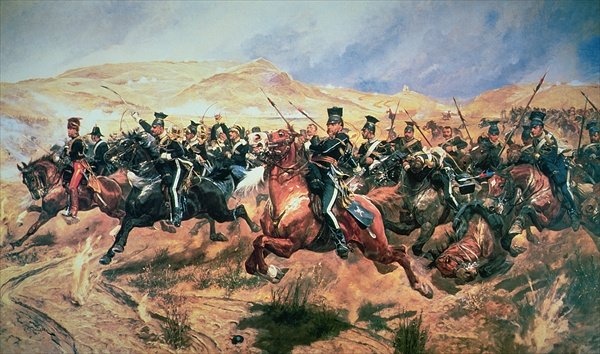 Battle of Balaclava and the Charge of the Light Brigade by Richard Caton Woodville, Jr. 