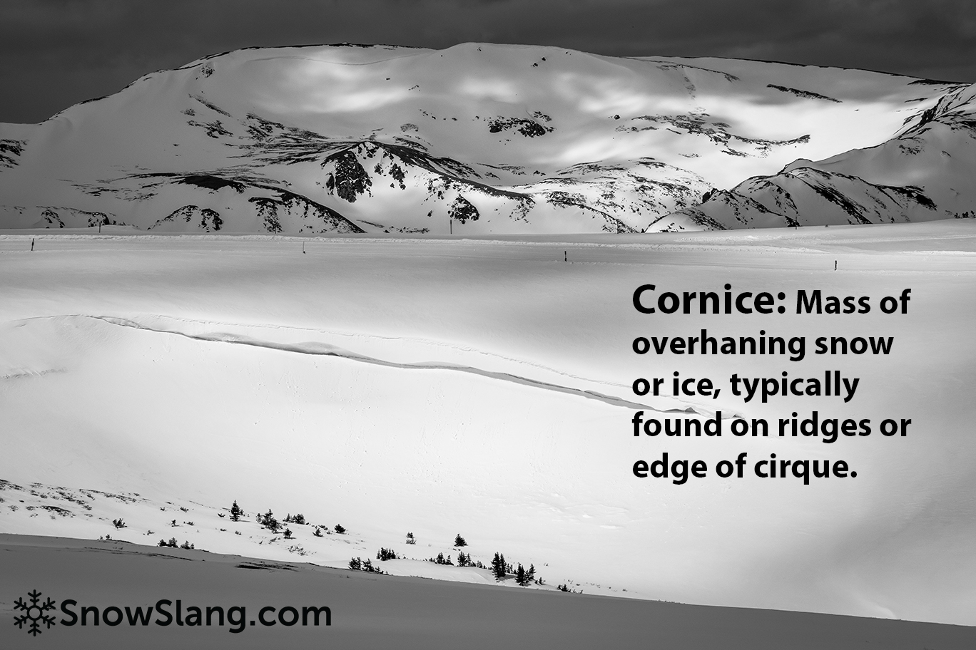 Snow Cornice Definition Photos Videos From Snowslang Com