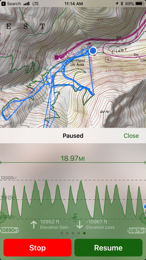 ski apps topo map+ screenshot