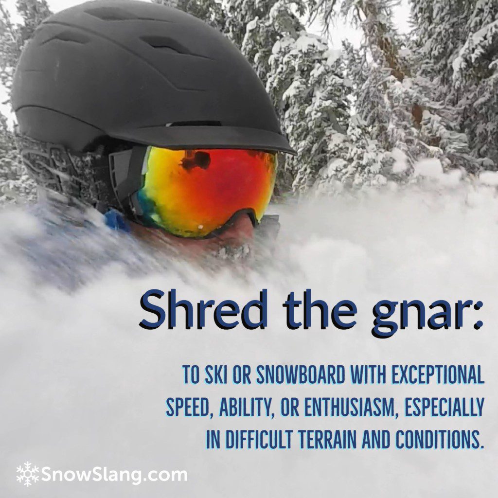 shred the gnar meaning